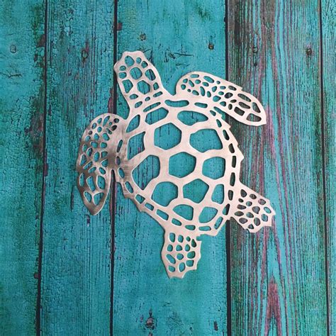 Sea Turtle Large 26 Handmade Metal Wall Hanging