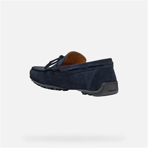 Geox® Kosmopolis Grip Mocassins En Daim Bleu Marine Homme Geox®