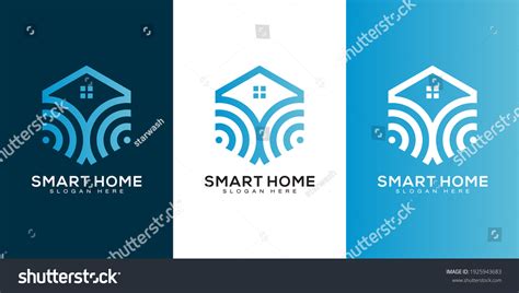 Smart Home Logo Vector Design Template Stock Vector (Royalty Free ...