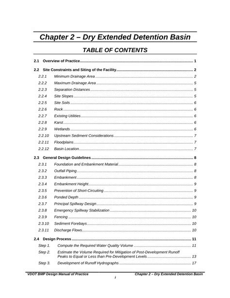 Pdf Chapter 2 Dry Extended Detention Basin Dokumentips