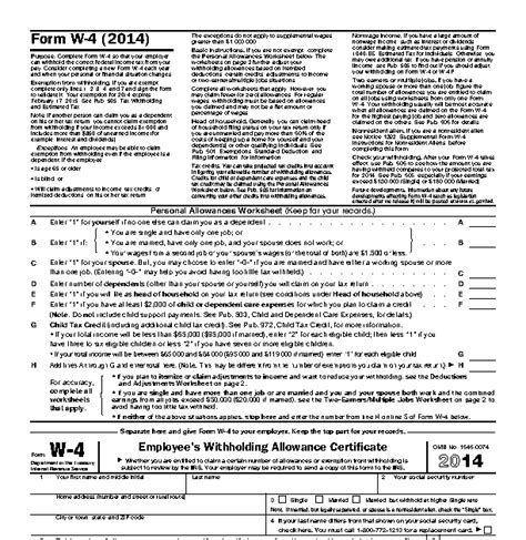 Irs Form W 4V Printable Fillable Irs Forms W 4v Fill Online