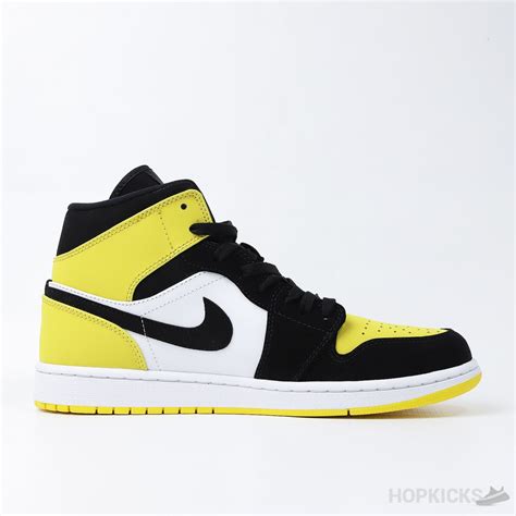 Air Jordan 1 Mid Yellow Toe (Premium Plus Batch)