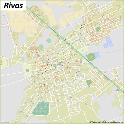 Rivas Map | Nicaragua | Detailed Maps of Rivas