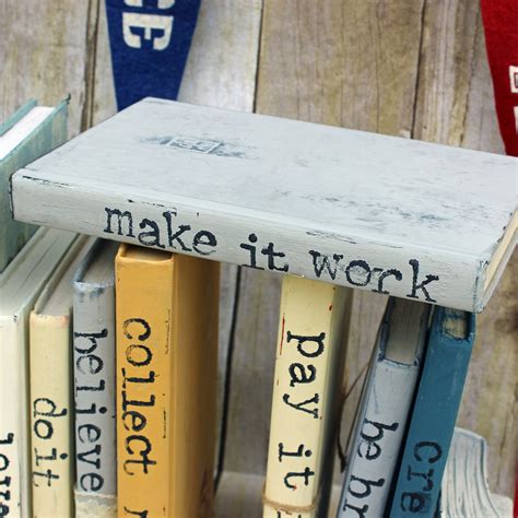 make it work repurposed book art – Pretty Clever Words