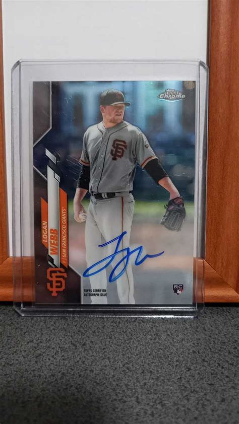 Yahoo Topps Baseball Chrome Logan Webb Rc Auto