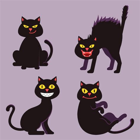 Seite Schwarze Katzen Vektoren Und Illustrationen Zum Kostenlosen