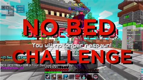 No Bed Challenge Στα Bedwars Minecraft Greek Bedwars Youtube