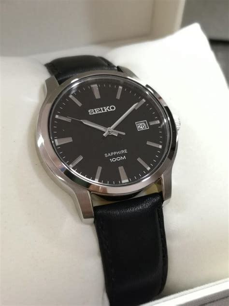 Seiko Neo Classic Quartz Sapphire M Sgeh P Men S Watch Men S