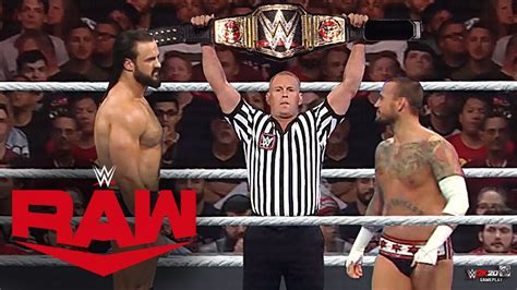 Drew Mcintyre Vs CM Punk WWE Championship Match Apr 30 2020 YouTube