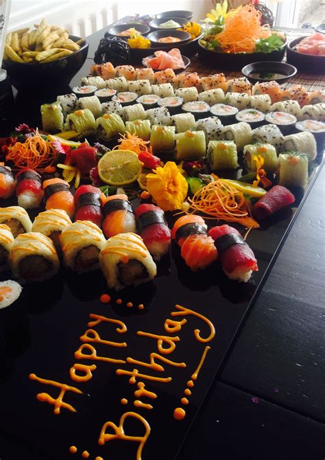 Happy Birthday Sushi Bar Menu Ideas For Your Office Catering And Team