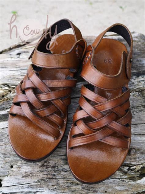 Handmade Leather Sandals Brown Leather Sandals Womens Etsy