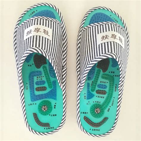 Foot Massage Slippers Health Shoe Reflexology Magnetic Sandals Acupuncture Healthy Feet Care ...