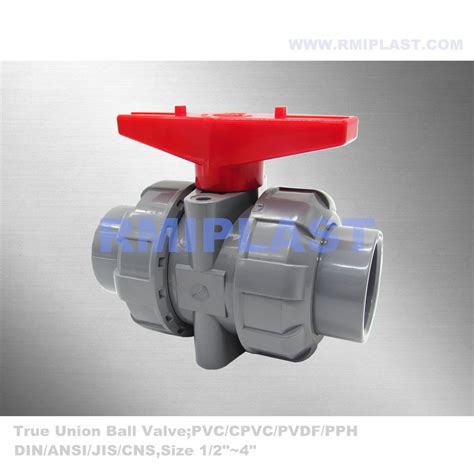 Upvc Cpvc Pvc Plastic Flange Double Union Socket Welding Compact Ball