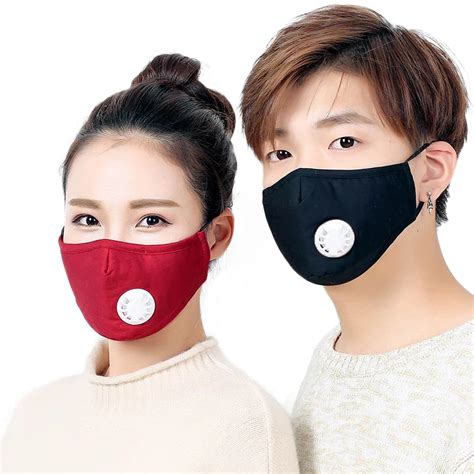 Cotton Pm25 Anti Haze Mask Breath Valve Anti Dust Mouth Mask Activated Carbon Filter Respirator