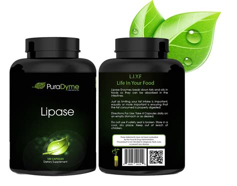 LIPASE 180 CAPSULES | PuraDyme