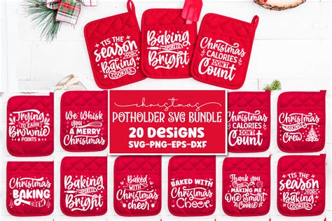 Christmas Pot Holder Svg Bundle Graphic By Craftart Creative Fabrica