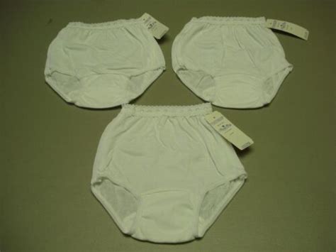 Nwt Usa Made Nancy King Lingerie Girl S Cotton Full Panty Size White D Ebay