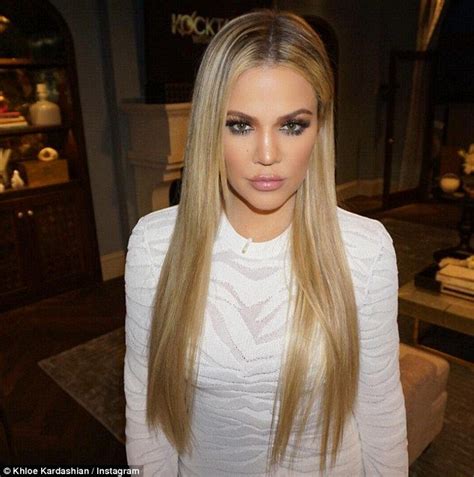 Mane attraction: Khloé Kardashian, 31, shared a stunning Instagram photo sporting long, blonde ...