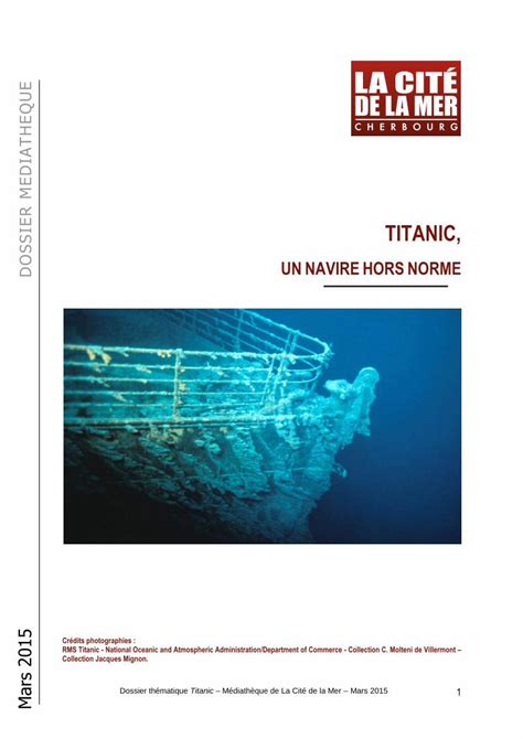 Pdf Titanic M Diath Que De La Cit De La Mer Pdf Filedossier