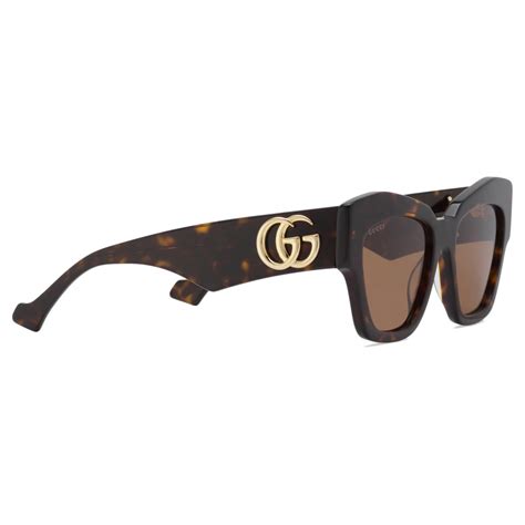 Gucci Cat Eye Frame Sunglasses Tortoiseshell Brown Gucci Eyewear