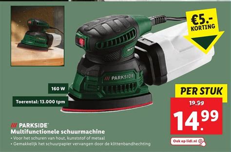 PARKSIDE Multifunctionele Schuurmachine Aanbieding Bij Lidl