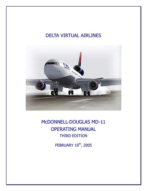 McDonnell Douglas MD 11 Manual