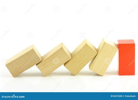 Domino of blocks stock photo. Image of white, line, color - 8673300