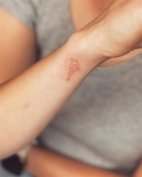 Aggregate 76 Minimalist Tiny Cardinal Tattoo Latest In Cdgdbentre