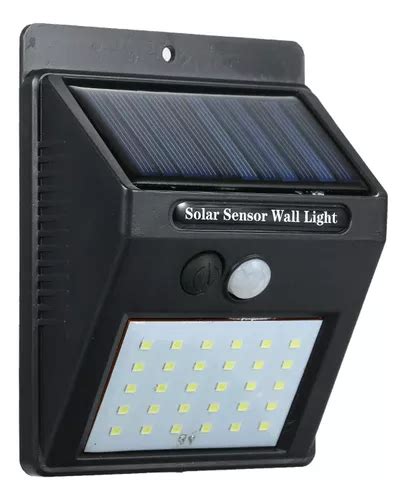 Luz De Parede Sensor De Movimento Solar Externo De 30 LEDs