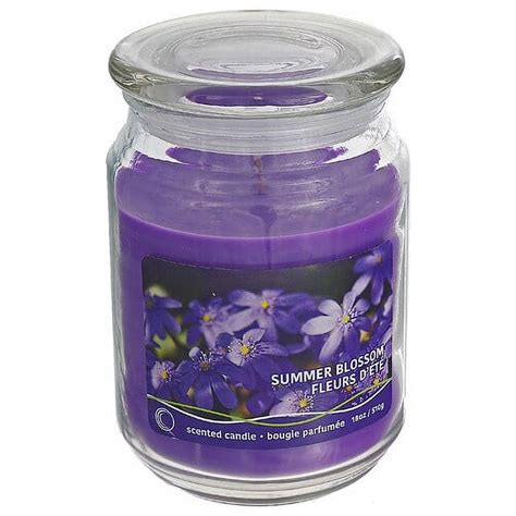 IH Casa Decor 18 Oz Scented Jar With Glass Lid Summer Blossom Set