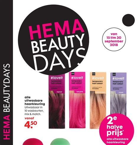 Alle Uitwasbare Haarkleuring E Halve Prijs Aanbieding Bij Hema