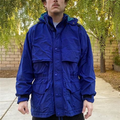 Vintage Eddie Bauer Ski Jacket Royal Blue Winter Depop