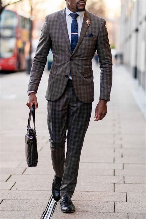 This Plaid Suit Is Perfect For Any Man S Work Suit Or Business Suit A