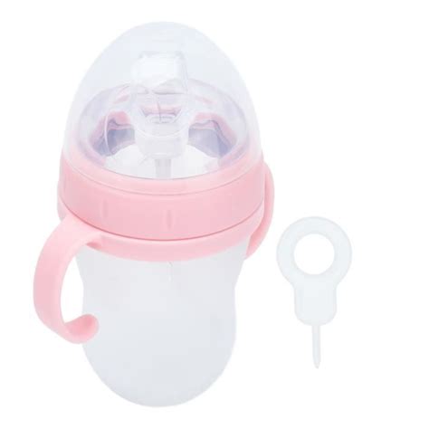 Drfeify biberon pour bébé Biberon en silicone souple sucette paille