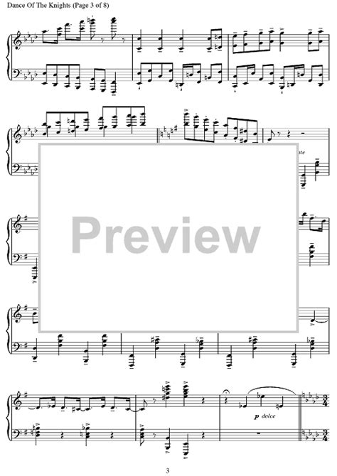 Dance Of The Knights From Romeo And Juliet Sheet Music For Piano Solo Sheet Music Now