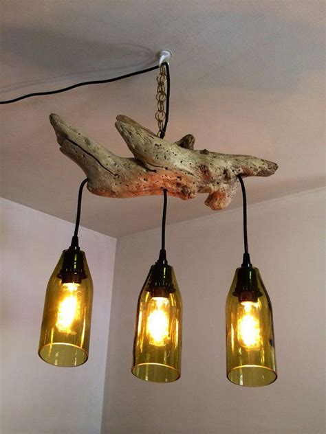 Wine Bottle Driftwood Chandelier Hanging Down Things That Hang