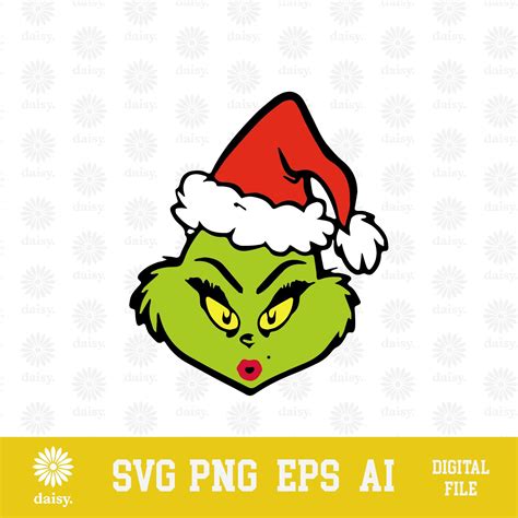 Mrs Grinch Woman Svg Png Eps Funny Christmas Design Cricut Clipart