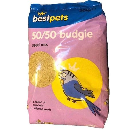 50 50 BUDGIE 350g 1kg 2 5kg 5kg 10kg 15kg BestPet Seed Mix Bird Food