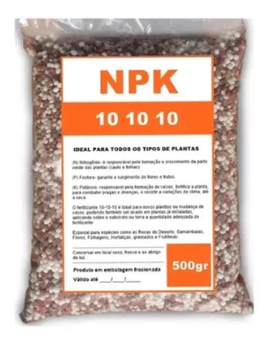 Adubo Npk 10 10 10 Pacote 10kg Rosa Deserto Flores Frutas