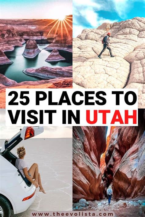 Best Places To Visit In Utah For Your Utah Bucket List Map