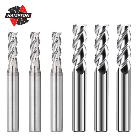 HAMPTON Milling Cutter 3 Flute Carbide End Mill For Aluminum Cutting 1