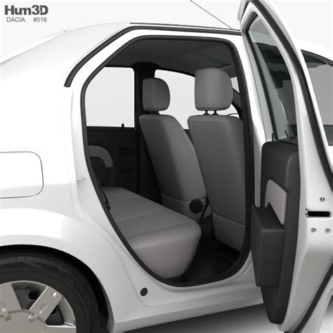 Dacia Logan with HQ interior 2008 3D model - Vehicles on Hum3D