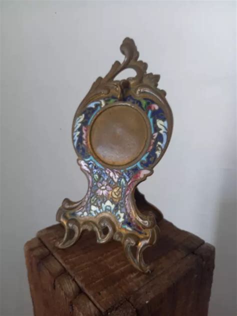 Porte Montre Gousset Ancien Cloisonn Emaux Email Type Longwy Eur