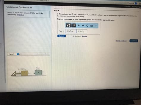 Solved Blocks A And B Have A Mass Of Kg And Kg Chegg