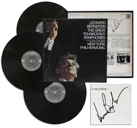 Lot Detail Leonard Bernstein Signed LP Record Set