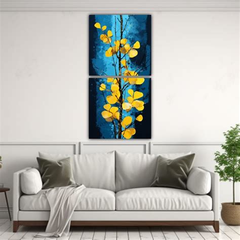 Cuadro Decorativo Pinturas De 2 Bellas Artes Inspiradoras De Un Árbol