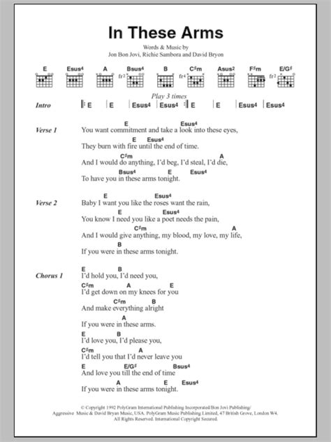 These Arms Of Mine Guitar Chords