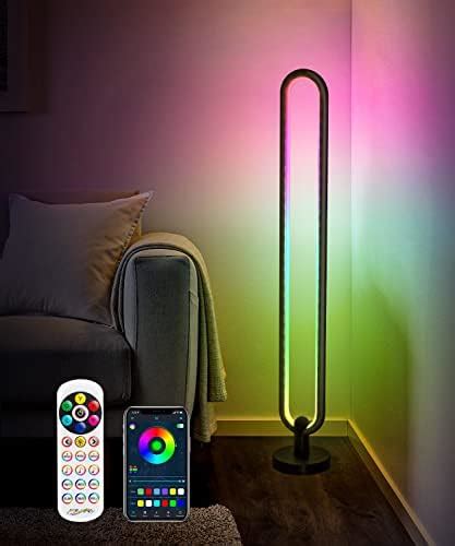 OUTON Smart LED Corner Floor Lamp Works With Alexa Google Assistant