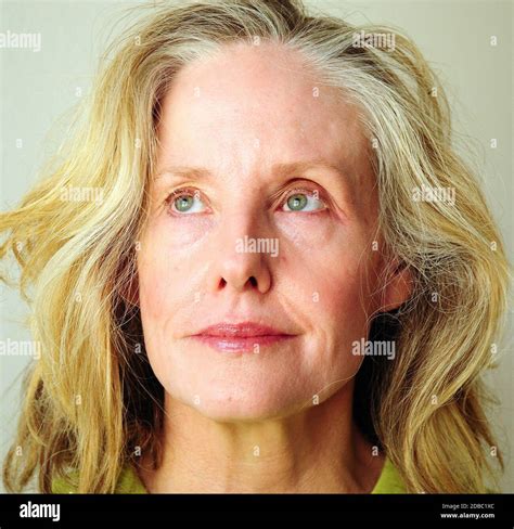 Mature Female Beauty Expressions Stock Photo Alamy