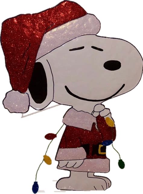 Tis Your Season 32 Peanuts Snoopy In Santa Suit Hammered Metal